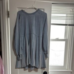 American Eagle Outfitters Light Blue Knit Top